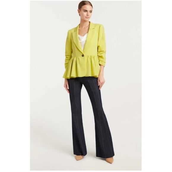 cinq a sept Jackets & Blazers - CINQ À SEPT Kourtney Ruffled Blazer Yuzu Size 6